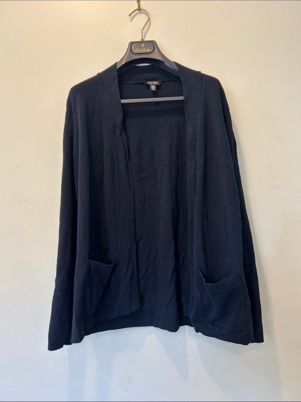 Open-Front Navy Cardigan